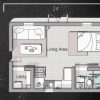 Studio floorplan